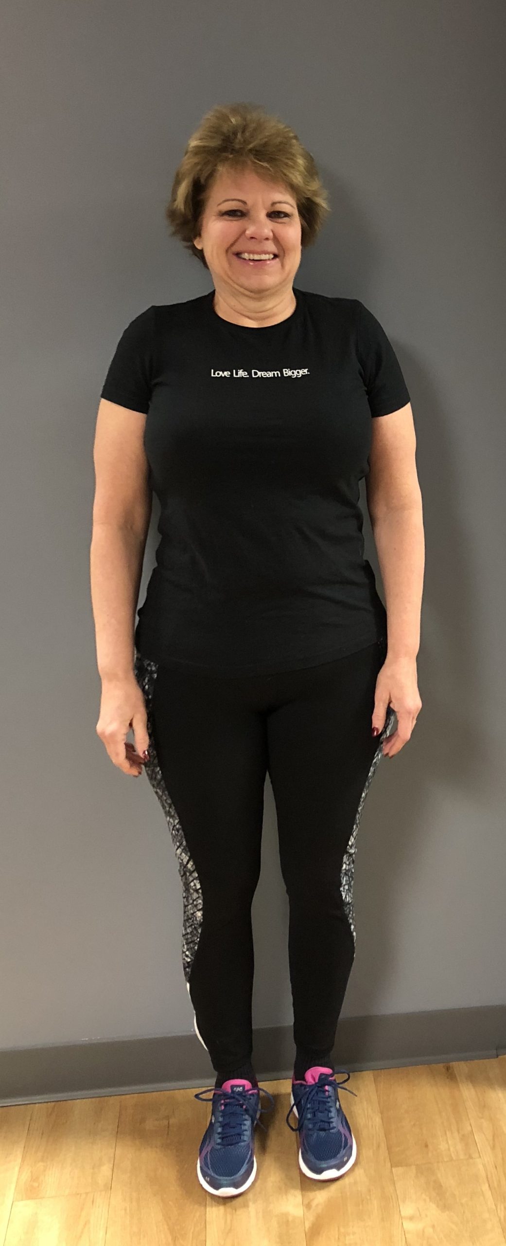 lori holmes after 91 lbs scaled