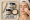woman receiving gentle exfoliating facial treatment with skincare products on tray.
