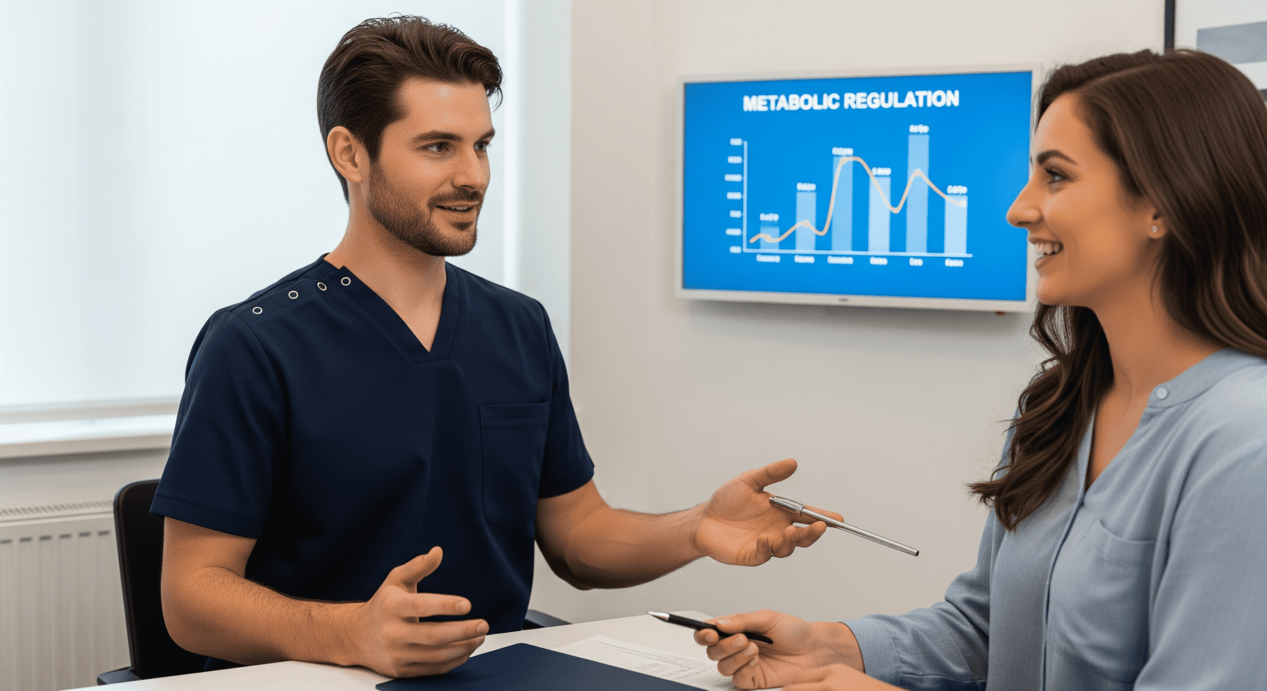 2026 01 mirabilemdcom img metabolic health consultation v1 mirabile md - medical provider discussing metabolic regulation with a patient