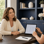 2026 06 mirabilemdcom img patient consultation tablet v1 mirabile md - medical provider reviewing treatment plan with patient using tablet during consultation.