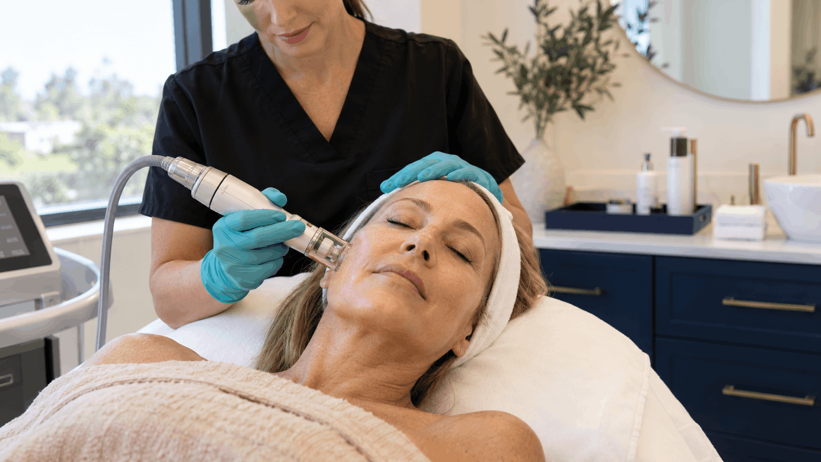 2026_10_mirabilemd.com_img_facial_skin_treatment_v1 mirabile md - woman receiving a professional facial skin treatment at a medical spa
