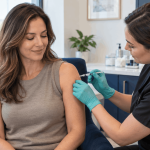 2026_10_mirabilemd.com_img_wellness_injection_v1 mirabile md - medical provider administering an injection into a woman's upper arm