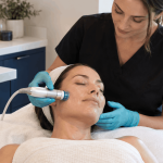 2026_10_mirabilemd.com_img_skin_hydration_treatment_v1 mirabile md - woman receiving a hydrating facial treatment from an aesthetic provider