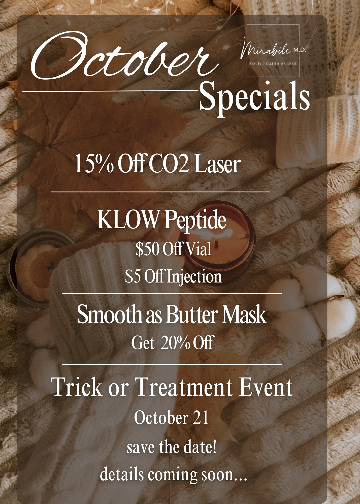 mmd october specials post 5 x 7 in
